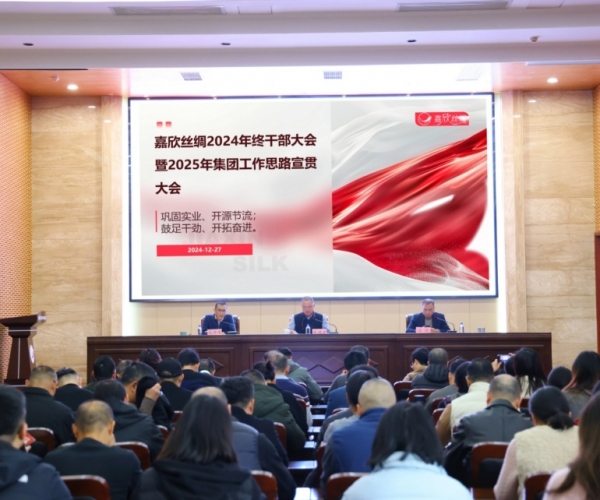 w66集团丝绸召开年终干部大会暨 2025 年工作思路宣贯大会